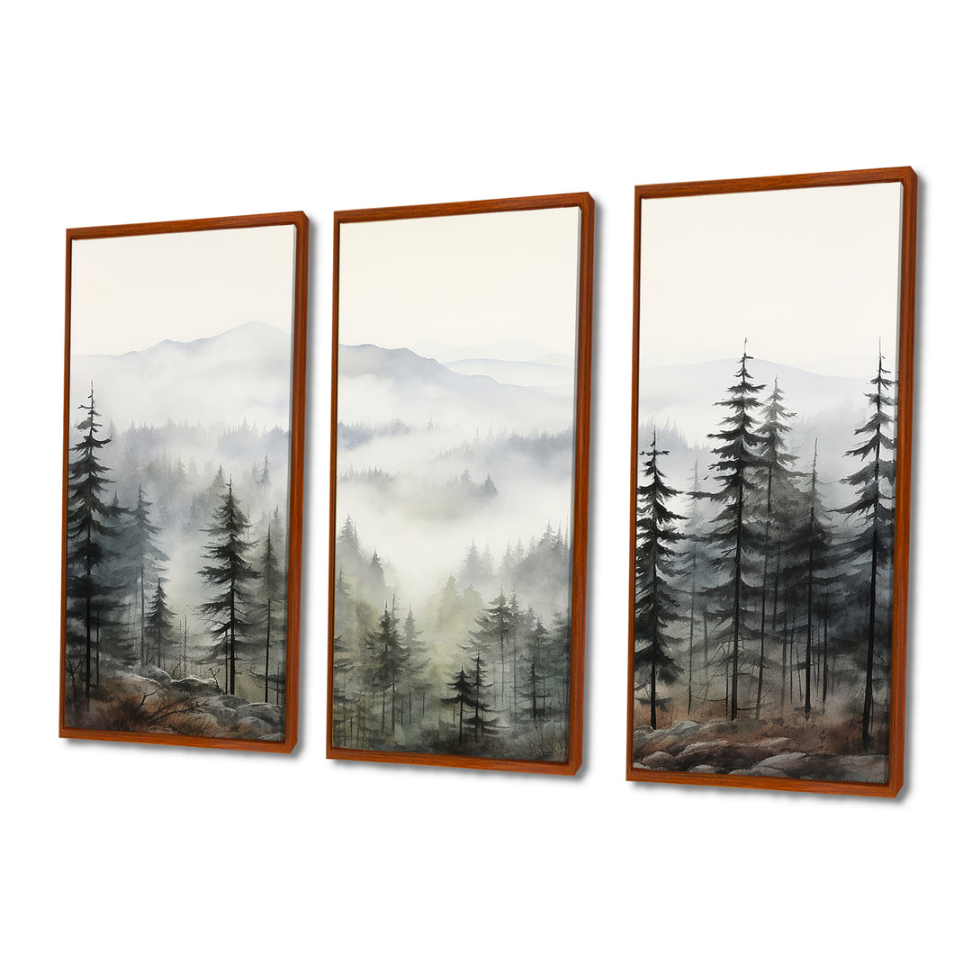 Pine Tree Misty Mountain II - Multi-Panels