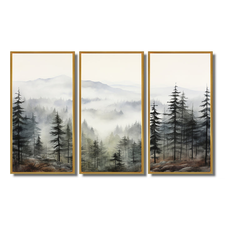 Pine Tree Misty Mountain II - Multi-Panels