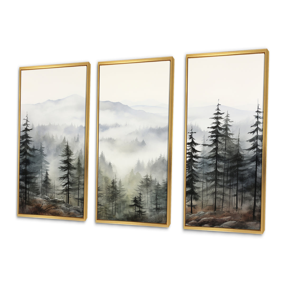 Pine Tree Misty Mountain II - Multi-Panels