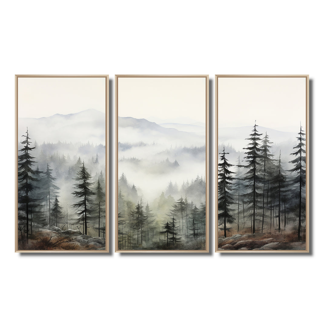 Pine Tree Misty Mountain II - Multi-Panels