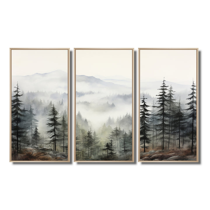 Pine Tree Misty Mountain II - Multi-Panels