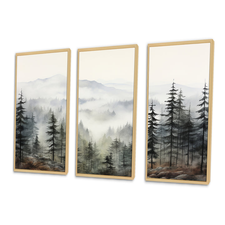 Pine Tree Misty Mountain II - Multi-Panels