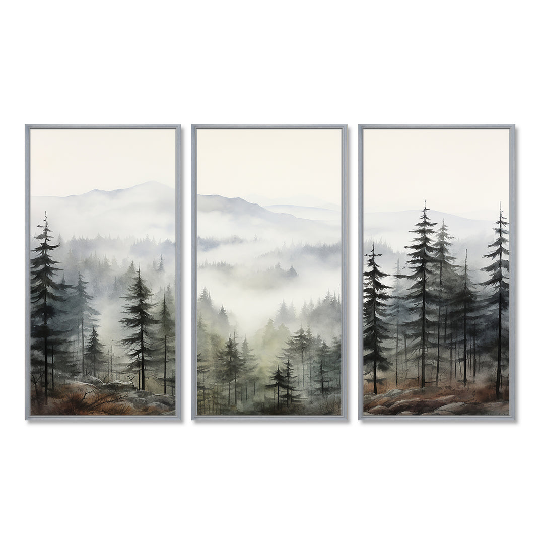 Pine Tree Misty Mountain II - Multi-Panels
