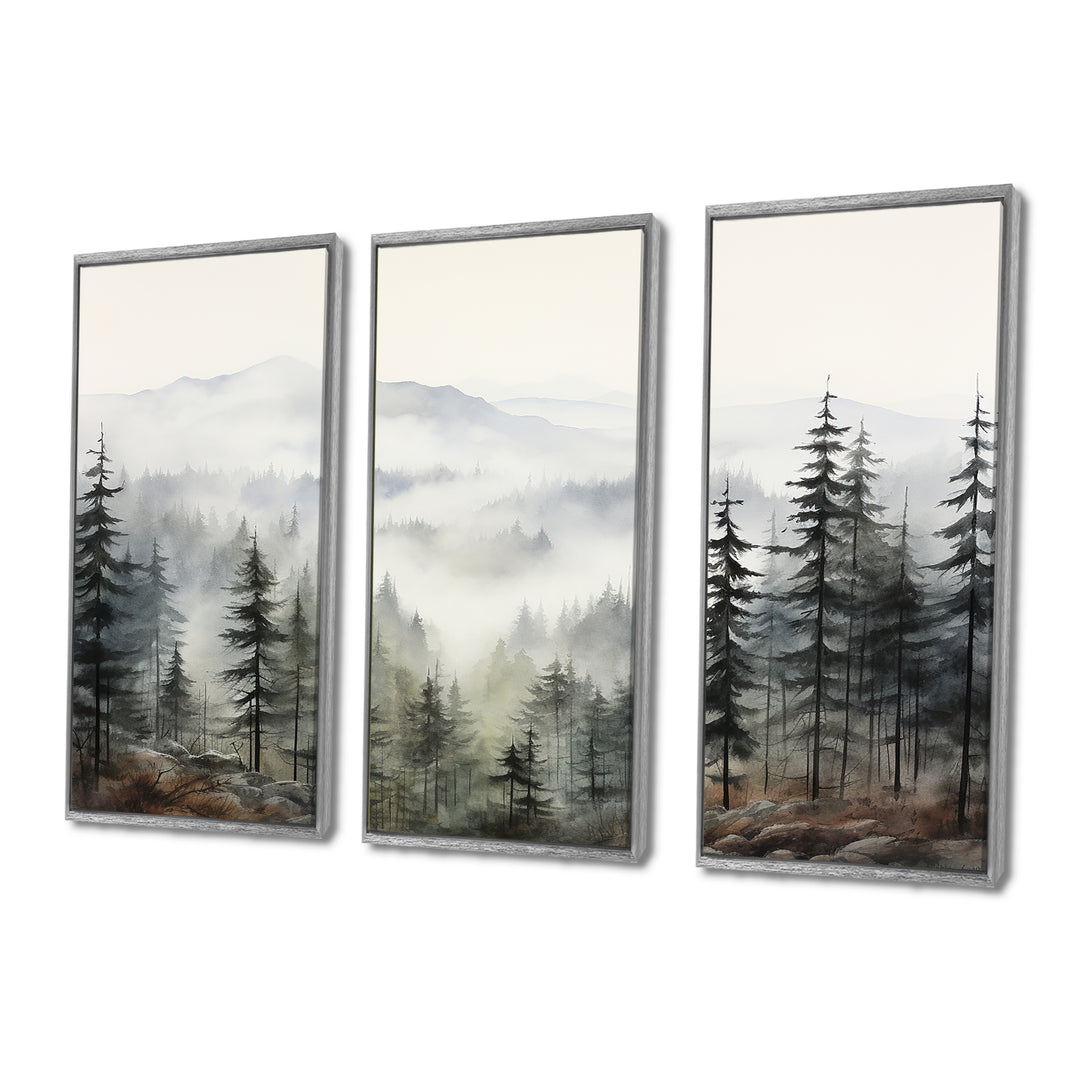 Pine Tree Misty Mountain II - Multi-Panels