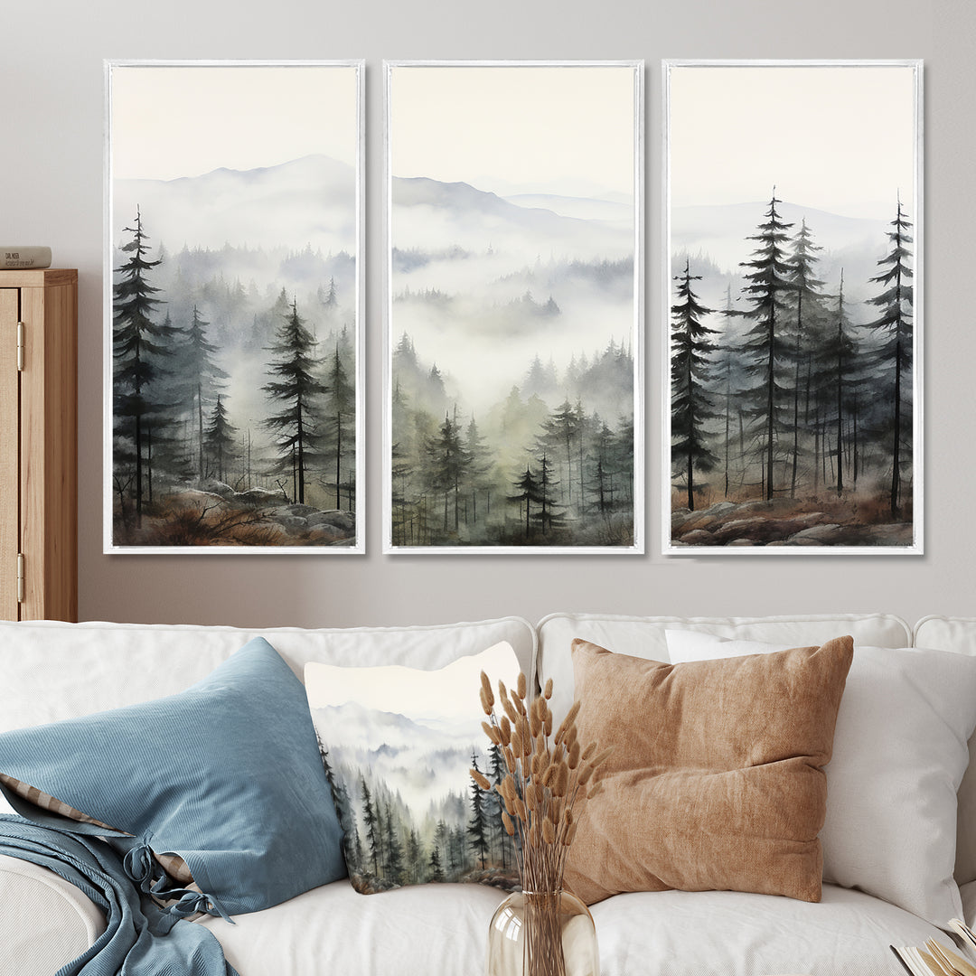Pine Tree Misty Mountain II - Multi-Panels