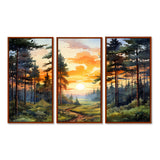 Pine Tree Sunset Glow I - Multi-Panels