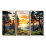 Pine Tree Sunset Glow I - Multi-Panels
