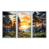 Pine Tree Sunset Glow I - Multi-Panels