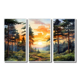 Pine Tree Sunset Glow I - Multi-Panels