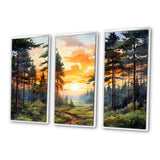 Pine Tree Sunset Glow I - Multi-Panels