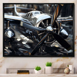 Plane With Abstracted Propellers - Plane Canvas Wall Art