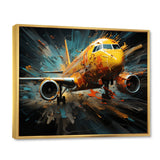 Plane Abstracted Velocity - Plane Canvas Wall Art