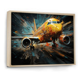 Plane Abstracted Velocity - Plane Canvas Wall Art
