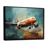 Plane Atmospheric Journey - Plane Canvas Wall Art