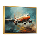 Plane Atmospheric Journey - Plane Canvas Wall Art