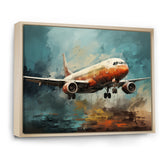 Plane Atmospheric Journey - Plane Canvas Wall Art