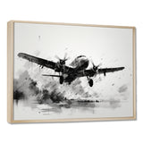 Expressive Plane Airborne - Plane Canvas Wall Art