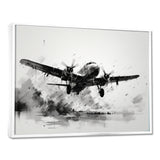 Expressive Plane Airborne - Plane Canvas Wall Art