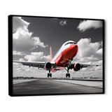 Grey Flight Of Dreams - Plane Canvas Wall Art