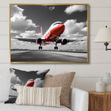 Grey Flight Of Dreams - Plane Canvas Wall Art