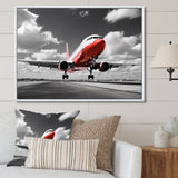 Grey Flight Of Dreams - Plane Canvas Wall Art