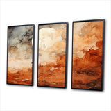 Brown Abstract Space Planet - Multi-Panels