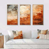 Brown Abstract Space Planet - Multi-Panels