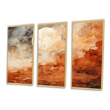 Brown Abstract Space Planet - Multi-Panels