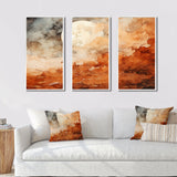 Brown Abstract Space Planet - Multi-Panels