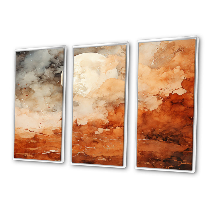 Brown Abstract Space Planet - Multi-Panels