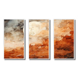 Brown Abstract Space Planet - Multi-Panels