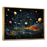 Colorful Planetary Palette II - Astronomy & Space Canvas Wall Art