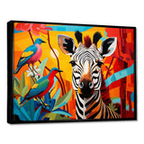 Pop Art Wildlife Zebra - Fashion Canvas Wall Art