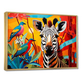 Pop Art Wildlife Zebra - Fashion Canvas Wall Art