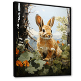 Rabbit Energetic Hopper Pastoral - Rabbit Wall Art Prints