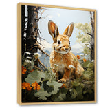 Rabbit Energetic Hopper Pastoral - Rabbit Wall Art Prints