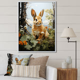 Rabbit Energetic Hopper Pastoral - Rabbit Wall Art Prints