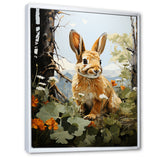 Rabbit Energetic Hopper Pastoral - Rabbit Wall Art Prints