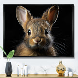 Cute Rabbit Portrait - Brown Rabbit Wall Art