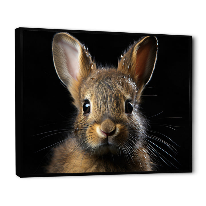 Cute Rabbit Portrait - Brown Rabbit Wall Art