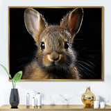 Cute Rabbit Portrait - Brown Rabbit Wall Art