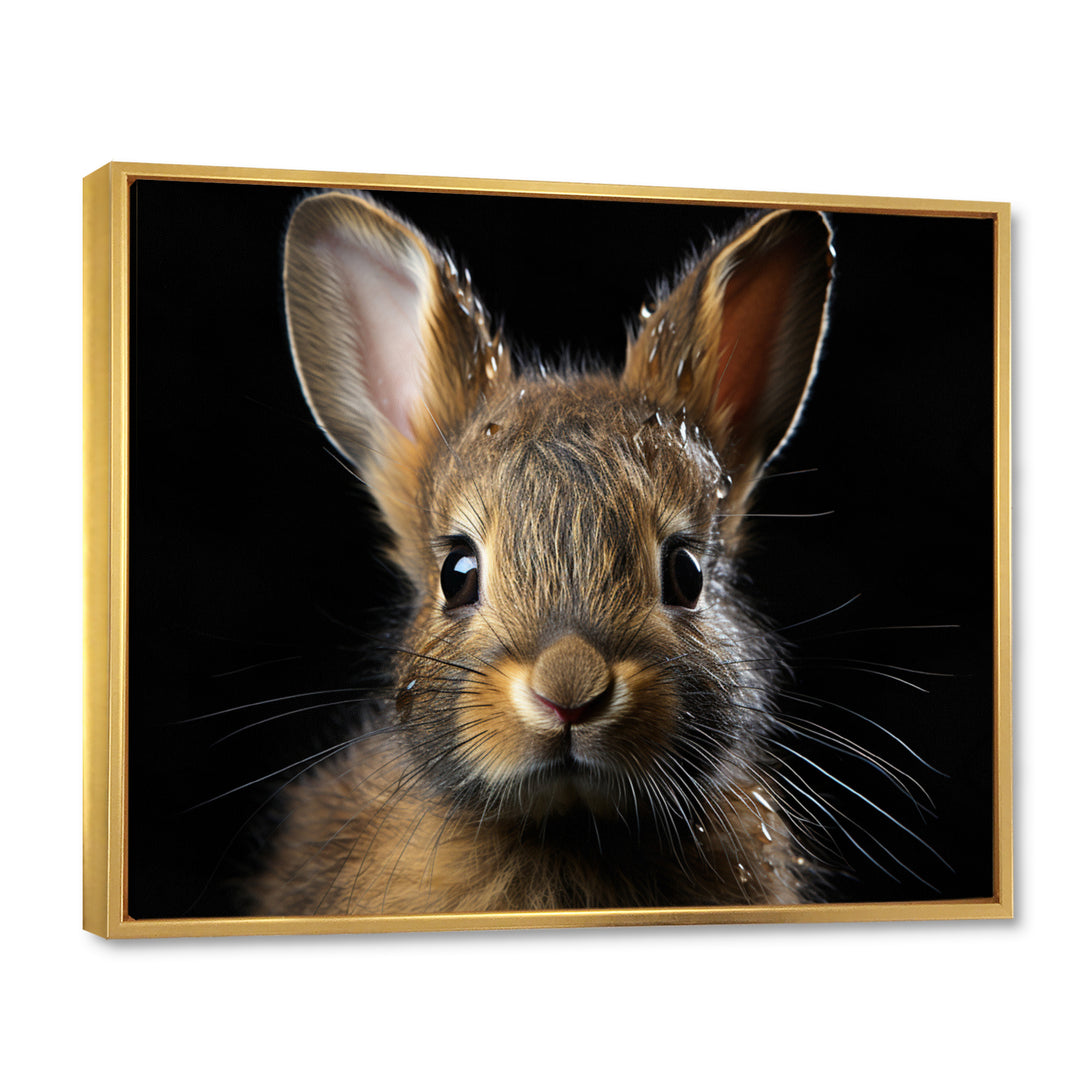 Cute Rabbit Portrait - Brown Rabbit Wall Art