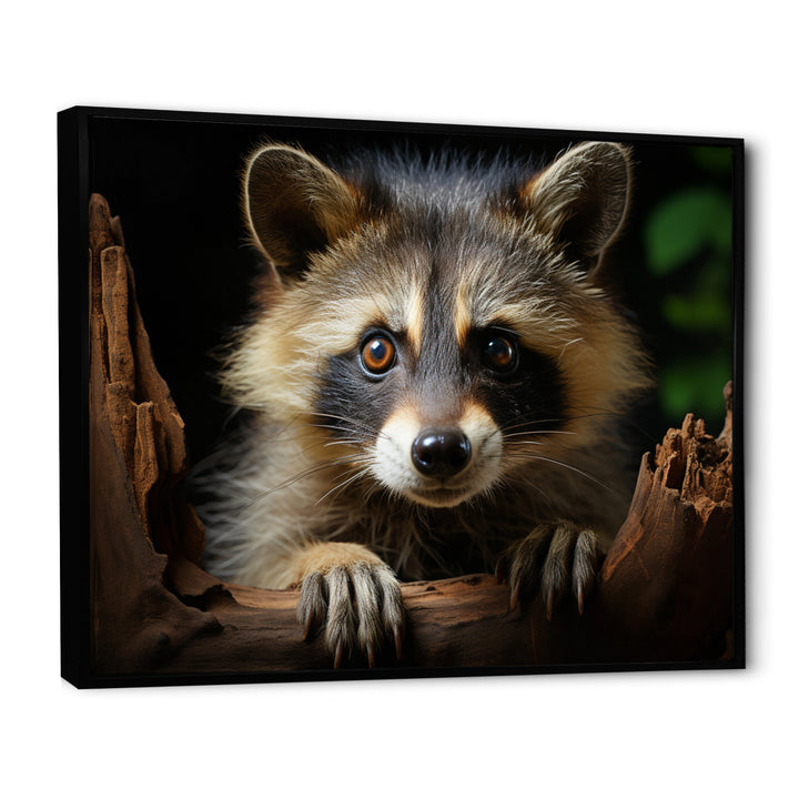 Grey Raccoon Portrait - Raccoon Home Decor Art