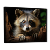 Grey Raccoon Portrait - Raccoon Home Decor Art
