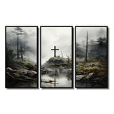 Religious Cross Transcendent Grace Forest - Multi-Panels