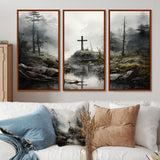 Religious Cross Transcendent Grace Forest - Multi-Panels