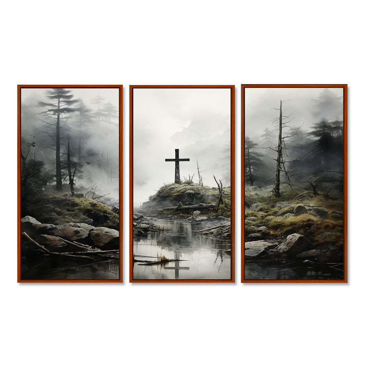 Religious Cross Transcendent Grace Forest - Multi-Panels