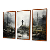 Religious Cross Transcendent Grace Forest - Multi-Panels