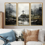 Religious Cross Transcendent Grace Forest - Multi-Panels