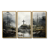 Religious Cross Transcendent Grace Forest - Multi-Panels